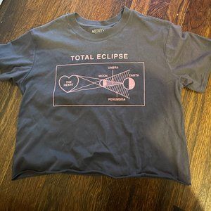 Mighty Fine Total Eclipse of the Heart Crop Top - Medium